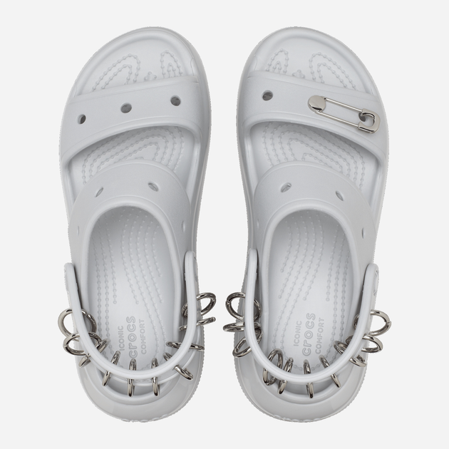 Жіночі сандалі Crocs Mega Crush Rebel SNDL W CR208339-SHIM 38-39 Сірі (196265238669) - зображення 4