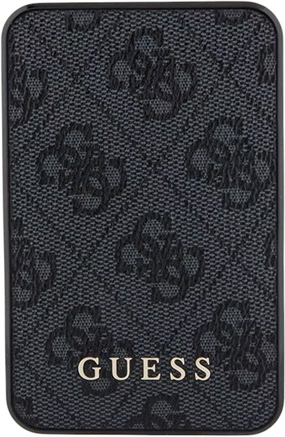 Powerbank Guess 4G Leather Metal Logo 5000mAh 15W USB-C Black (3666339171377) - obraz 2