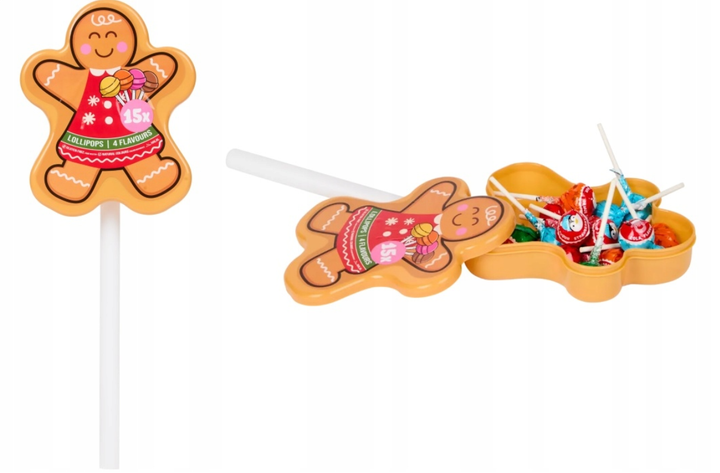 Різдвяні льодяники Becky's Lollipops у пакованні XXL Пряниковий