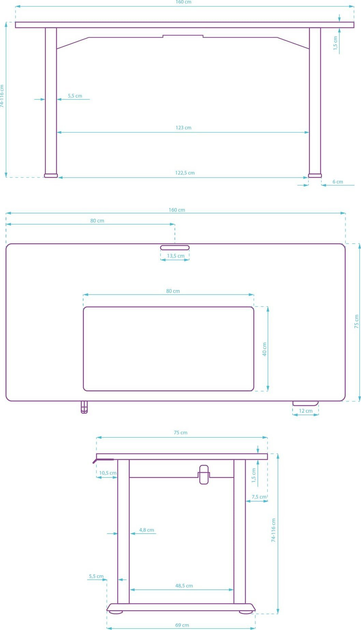 Biurko gamingowe ULTRADESK Uplift V2 Brown (UDESK-UP-OODE) - obraz 16