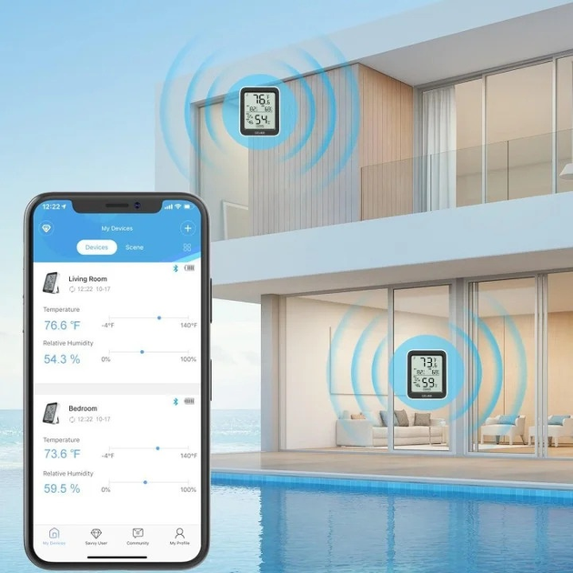 Термометр і гігрометр Govee H5075 Bluetooth (H5075001) - зображення 4