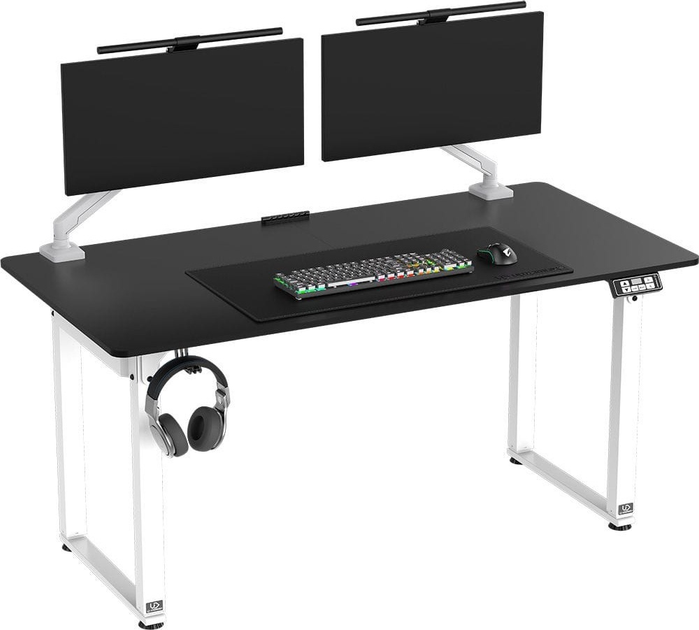 Biurko gamingowe ULTRADESK Uplift V2 Black/White (UDESK-UP-WTBB) - obraz 3