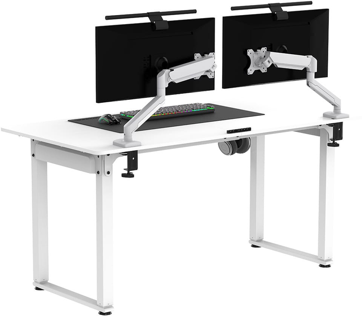Biurko gamingowe ULTRADESK Uplift V2 White (UDESK-UP-WTWT) - obraz 6