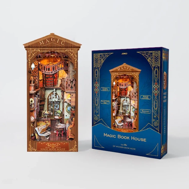 Конструктор Букнук Magic Book House на книжкову полицю, DIY Book