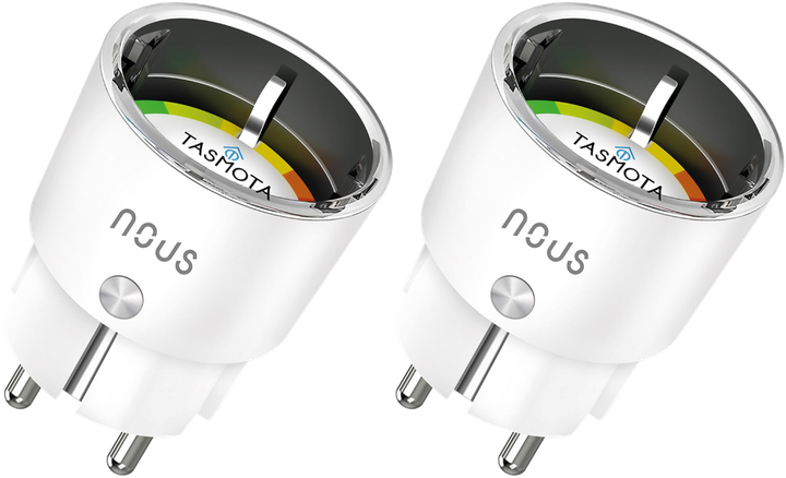 Inteligentna gniazdko Wi-Fi Nous A1T Tasmota 2 szt. (5907772033685) - obraz 1