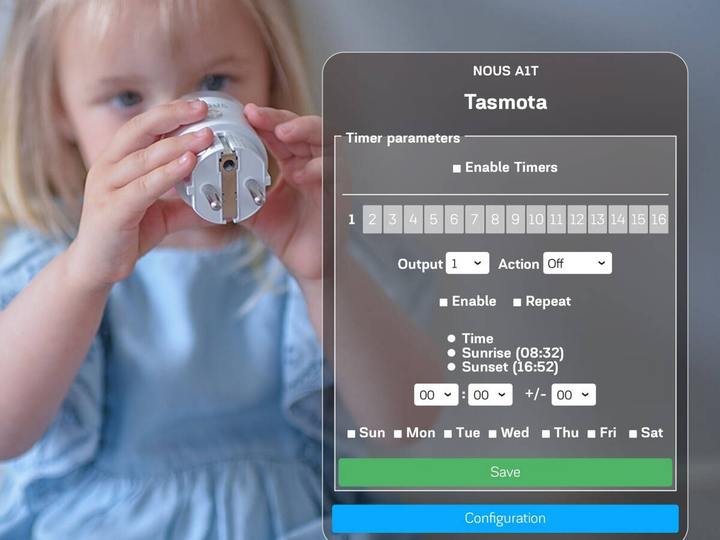 Inteligentna gniazdko Wi-Fi Nous A1T Tasmota 4 szt. (5907772033654) - obraz 4