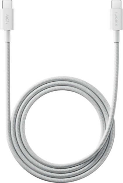 Кабель Xiaomi Mi 6A Braided USB Type-C - USB Type-C 1 m White (BHR087KGL) - зображення 1
