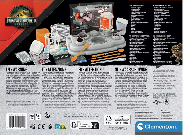 Zestaw kreatywny Clementoni Jurassic World: Tajna laboratorium do produkcji slime'a 19435 (8005125194353) - obraz 5