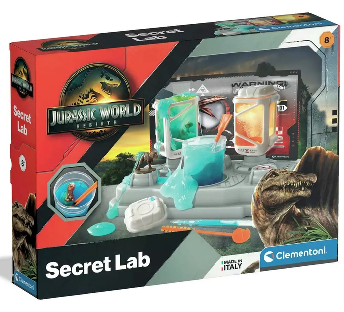 Zestaw kreatywny Clementoni Jurassic World: Tajna laboratorium do produkcji slime'a 19435 (8005125194353) - obraz 1