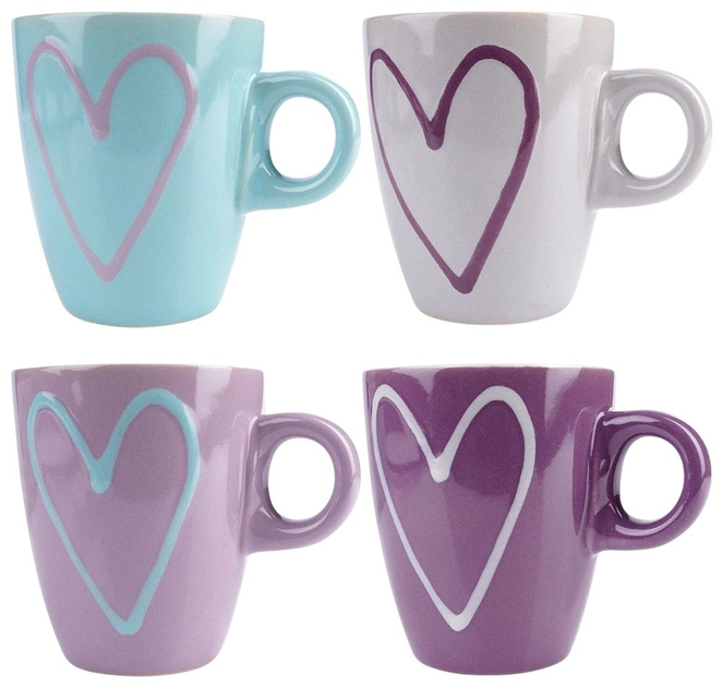 Zestaw kubków Orion ceramicznych Wielokolorowych 210 ml 4 szt (126967X4) - obraz 2