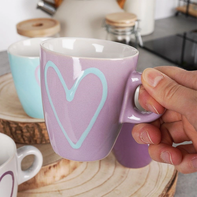 Zestaw kubków Orion ceramicznych Wielokolorowych 210 ml 4 szt (126967X4) - obraz 6