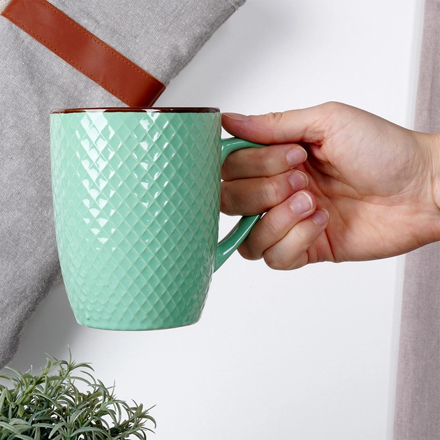 Zestaw kubków Vilde ceramicznych Wielokolorowych 400 ml 4 szt (5904316481346) - obraz 4