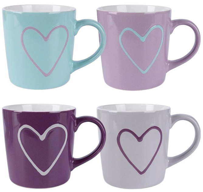 Zestaw kubków Orion ceramicznych Wielokolorowych 600 ml 4 szt (126991X4) - obraz 1