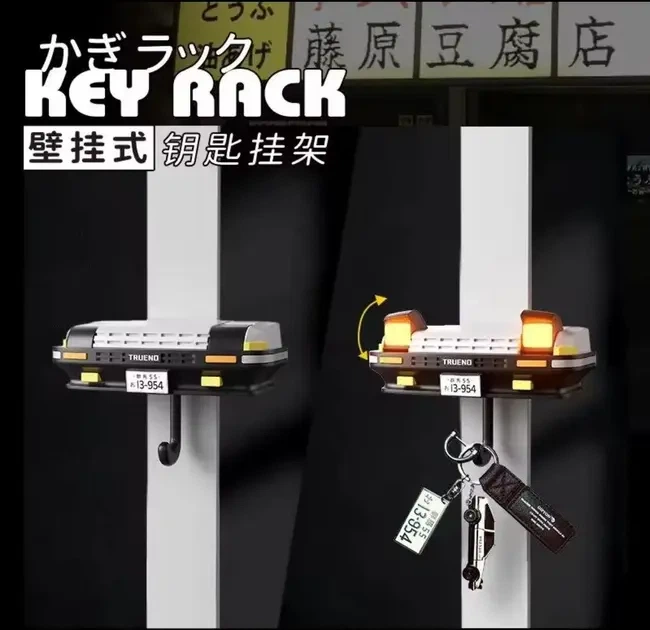 Настенный держатель для ключей Toyota AE86 Trueno с подсветкой фар качественный пластик легкая установка - Фото 8 Настенный держатель для ключей Toyota AE86 Trueno с подсветкой фар качественный пластик легкая установка - изображение 8