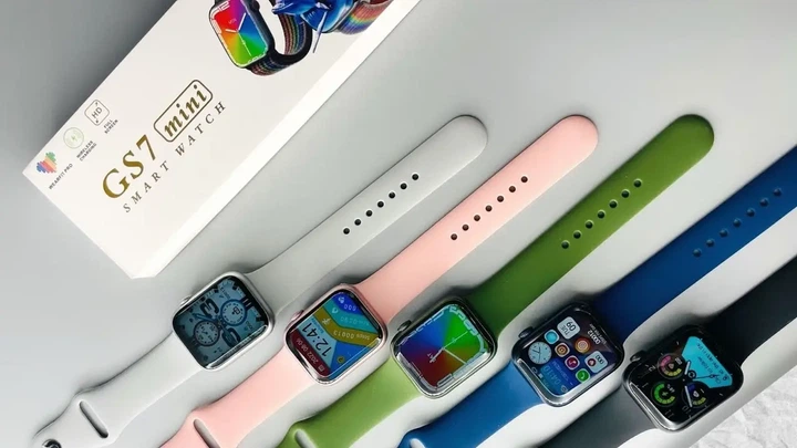 золотые Смарт-часы Smart Watch GS7 MINI 41 мм, Фитнес часы с тонометром и пульсоксиметром - изображение 3