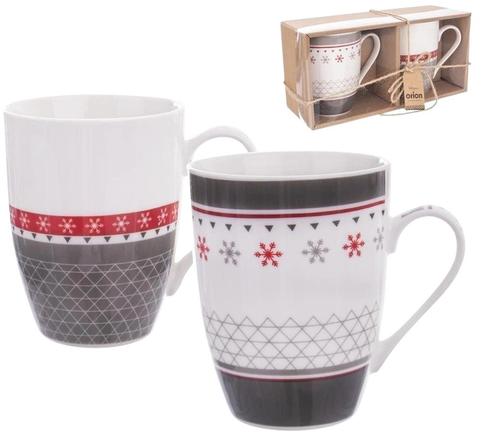 Zestaw kubków Orion porcelanowych Wielokolorowych 340 ml 2 szt (8592381159559) - obraz 3