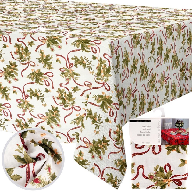 Obrus Excellent Houseware świąteczny Wielokolorowy 180 x 130 cm (139693-W2) - obraz 5