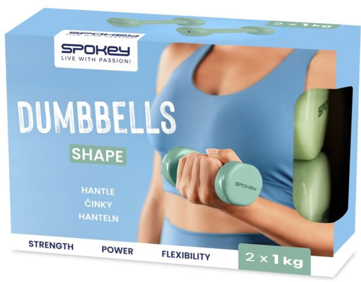 Набір гантелей Spokey SHAPE 2 х 1 кг 920918 (5902693209188) - зображення 5