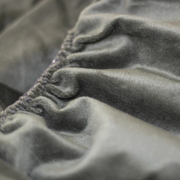 ПростыньТЕП "VELOUR" с резинкой темно-зеленый, 160x200 - изображение 8