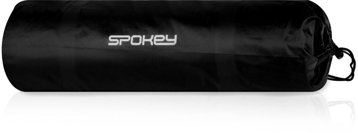 Килимок самонадувний з подушкою Spokey Savory Pillow 186 x 50 x 2.5 см Чорний 944185 (5905339441850) - зображення 7