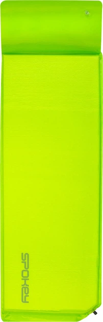 Mata samopompująca Spokey Savory Pillow z poduszką 186 x 50 x 2.5 cm Zielona 927851 (5902693278511) - obraz 1