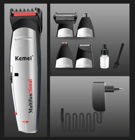 Аккумуляторная машинка для стрижки Kemei KM-560 5 в 1 - изображение 4