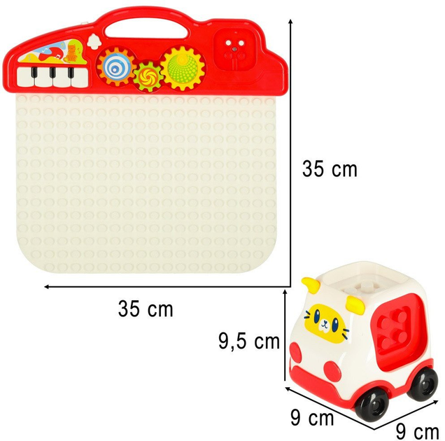 Tablica manipulacyjna Ikonka interaktywna, edukacyjna zabawka sensoryczna dla dzieci (5903039765351) - obraz 15