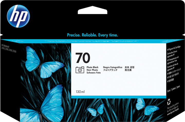 Tusz HP 70 Ink 130ml Photo Black (C9449A) - obraz 1
