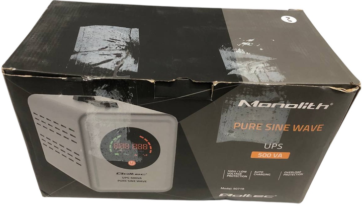 UPS Qoltec Pure Sine Wave 500VA / 350W (50719) (955555908923251) - Outlet - obraz 2