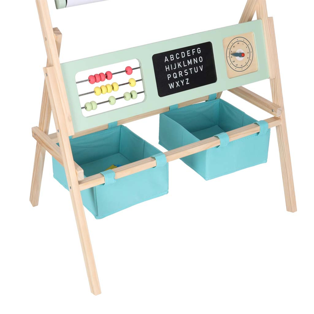 Tablica magnetyczna kredowa Ikonka LULILO Kredo dwustronna, kredy, markery, magnesy, kosze (5903039767096) - obraz 4