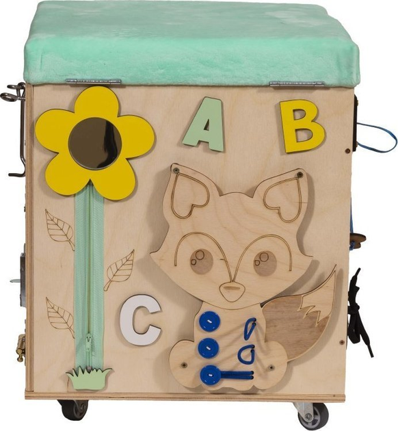 Pufa manipulacyjna Ikonka LAS z siedziskiem kółeczkami (5905325439144) - obraz 9