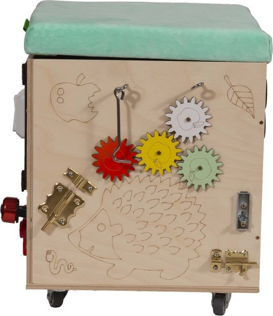 Pufa manipulacyjna Ikonka LAS z siedziskiem kółeczkami (5905325439144) - obraz 11