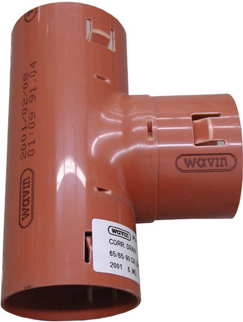 Trójnik do rur drenażowych Wavin 80x80 mm (3045189) - obraz 1