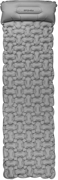 Надувний матрац Spokey Треккінговий ultralight Air Bed 213 x 62 x 6 см Світло-сірий 941062 (5905339410627) - зображення 1