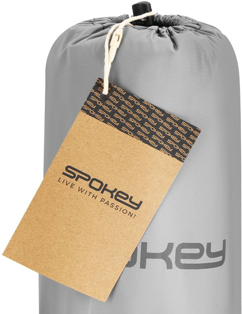Надувний матрац Spokey Треккінговий ultralight Air Bed 213 x 62 x 6 см Світло-сірий 941062 (5905339410627) - зображення 11