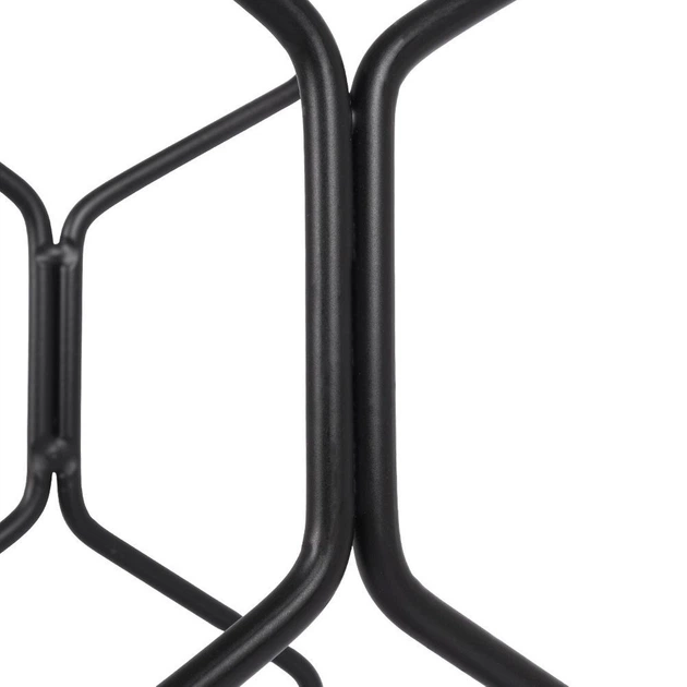 Stojak na wino Vilde metalowy na 8 butelek Czarny 23 x 48 cm (5904316404055) - obraz 3