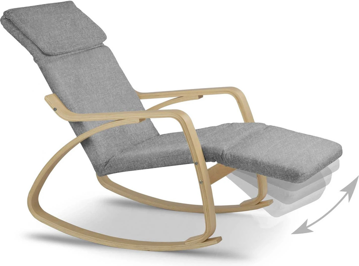 Крісло-гойдалка Sofotel Suzi Світло-сіре (5908220477204) - зображення 5