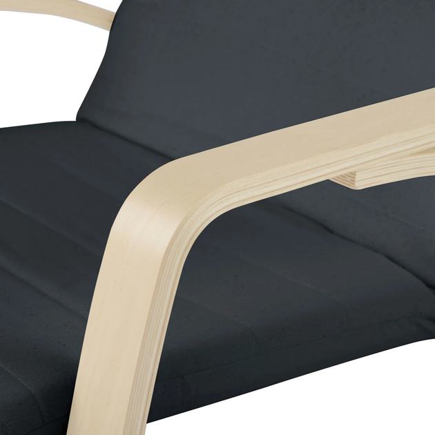 Fotel wypoczynkowy bujany Sofotel Suzi Szary (5908220477211) - obraz 5