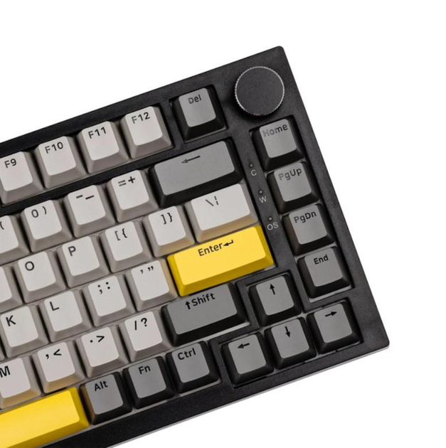 Ігрова механічна клавіатура Ajazz Ak820 / Дротове підключення / Moon Yellow Switch / Grey - зображення 3