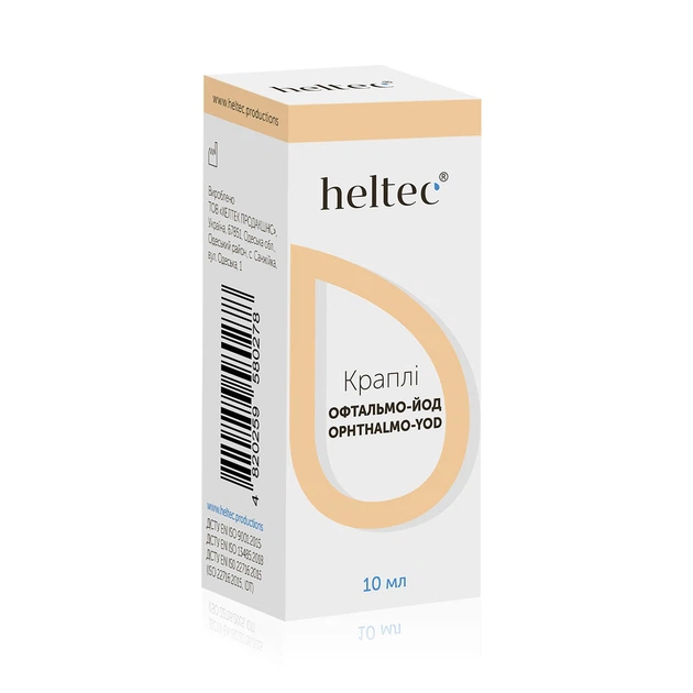 Капли ОФТАЛЬМО-ЙОД Heltec 10 мл - изображение 3