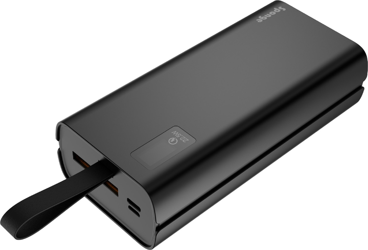Powerbank Sponge 30000 mAh 22.5W Black (0703674402179) - obraz 1