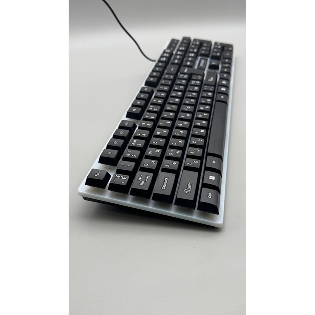 Провідна клавіатура XSTRIKE X-1080 з підсвіткою, повнорозмірна USB клавіатура на 104 клавіші для ПК та ноутбука - изображение 3
