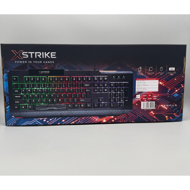 Провідна клавіатура з підсвічуванням XSTRIKE X-1022 RGB USB - зображення 5