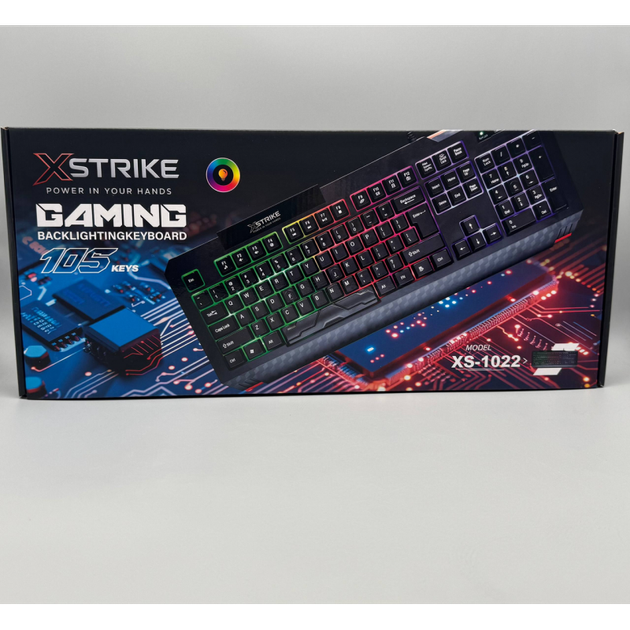Провідна клавіатура з підсвічуванням XSTRIKE X-1022 RGB USB - зображення 6