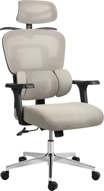 Офісне крісло Sofotel Talin з мікросітки Сіре (5903890629021) - зображення 1