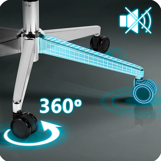 Офісне крісло Sofotel Talin з мікросітки Сіре (5903890629021) - зображення 11