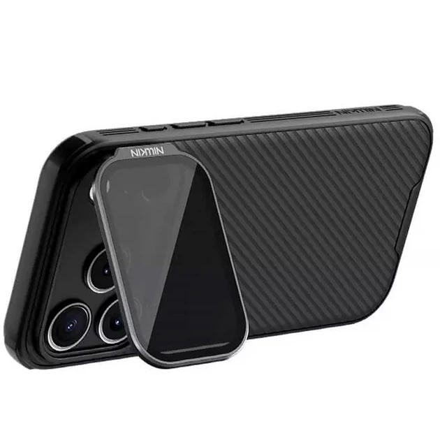 Карбонова накладка Nillkin Camshield Prop на Apple iPhone 17 Pro / 18 Pro (6.3") Black - Фото 5 Карбонова накладка Nillkin Camshield Prop на Apple iPhone 17 Pro / 18 Pro (6.3") Black - зображення 5