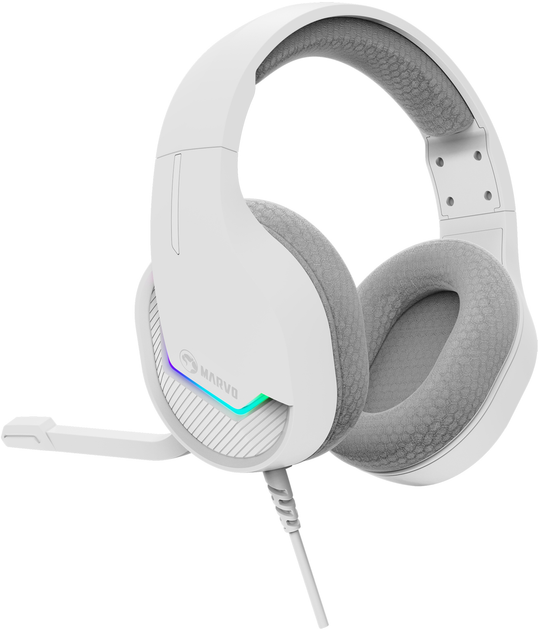 Навушники Marvo Tactic 40 RGB-LED White (H8618 WH) - зображення 6