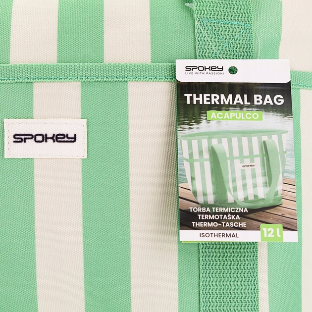 Термосумка Spokey ACAPULCO пляжна туристична пікнікова для їжі та напоїв об'ємом 12 л (5905339448491) - зображення 5