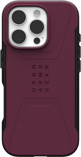 Etui UAG Civilian Magsafe dla Apple iPhone 16 Pro Max Bordeaux (AW82-0CJ) - obraz 2